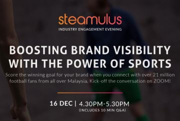 Steamulus: Boosting brand visibility with the power of sports | 16 Dec, 4.30PM